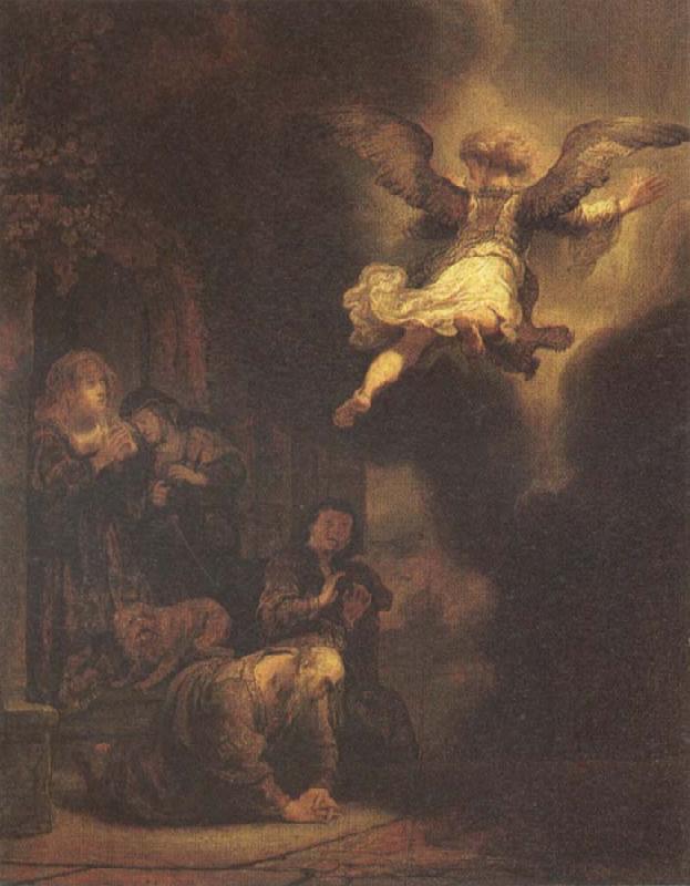 REMBRANDT Harmenszoon van Rijn The Angel Leaving Tobias and His Family